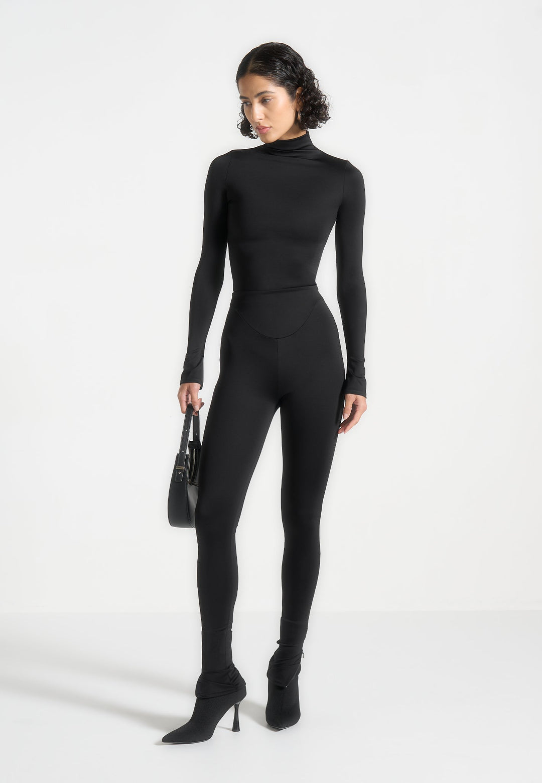 Chloe - High Waisted Leggings - Black