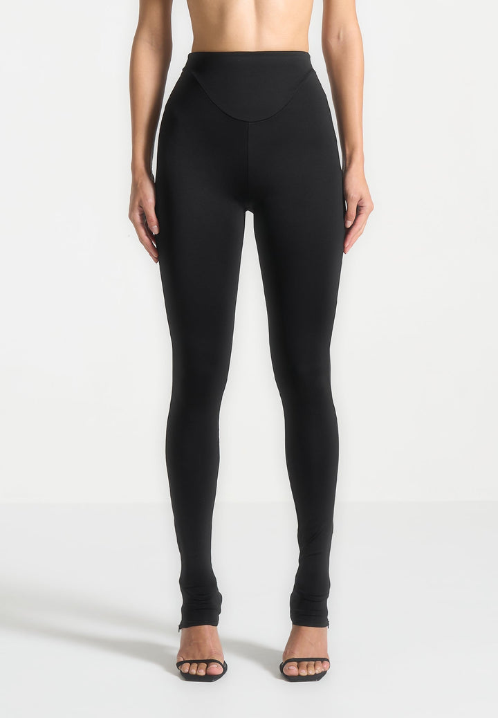 Chloe - High Waisted Leggings - Black