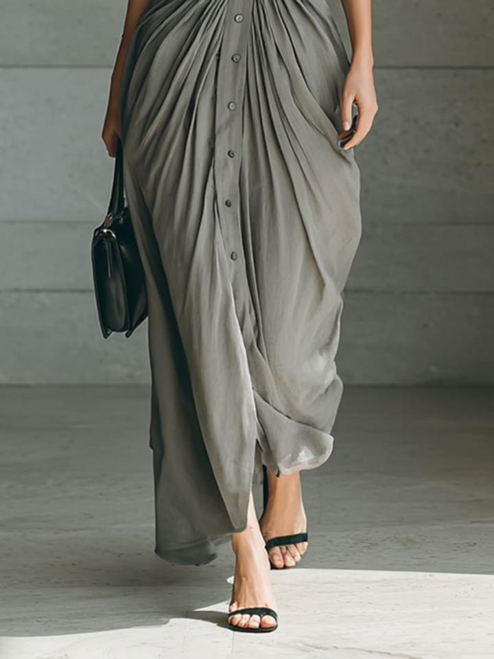 Josephine | Pleated Maxi Dress