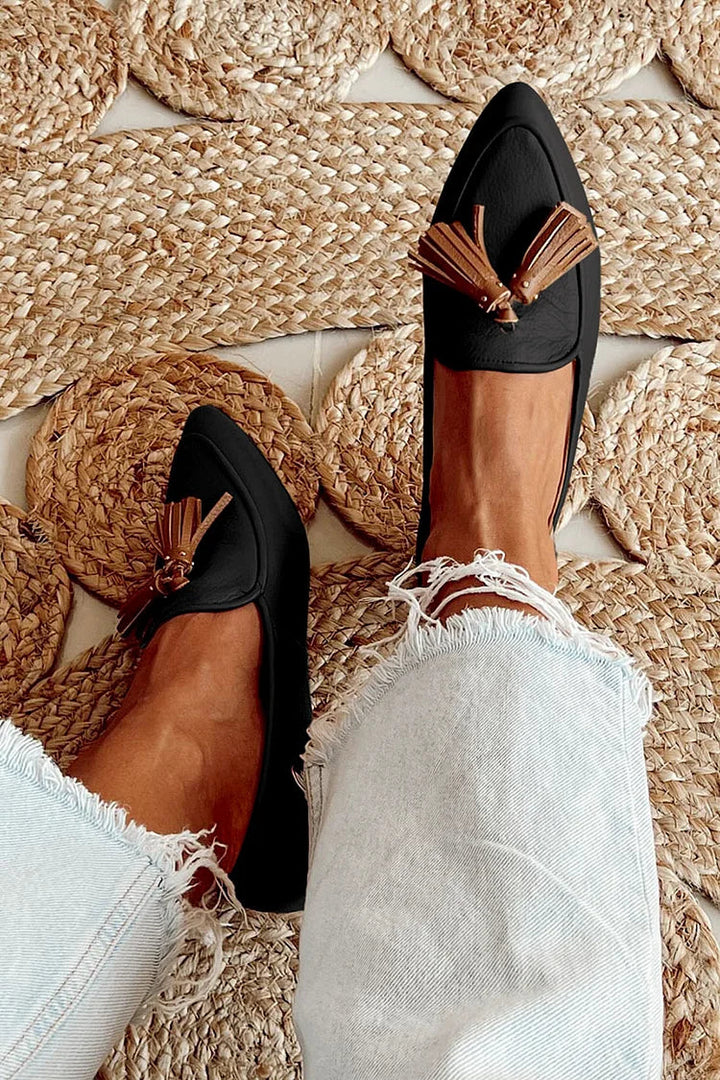 Liv | Pointed Loafers with Tassels