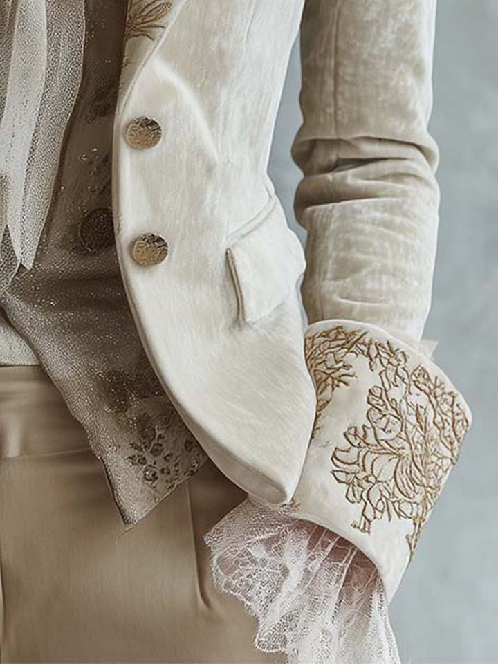 Amberly | Embroidered Tailored Blazer
