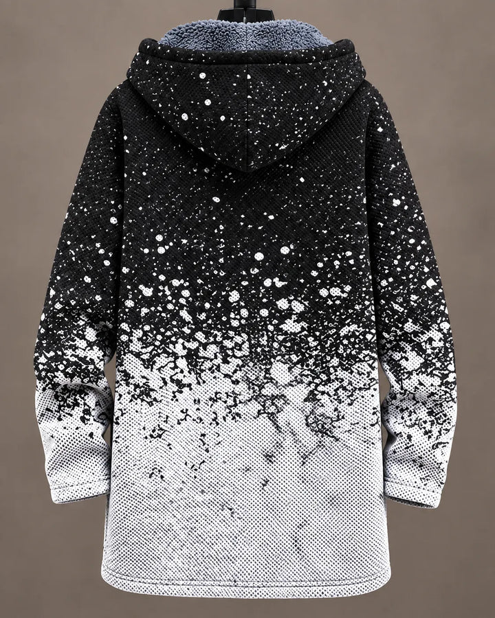 Georgina | Speckled Print Hooded Jacket