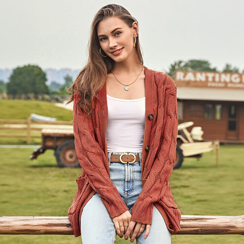 Kyle | Women’s Autumn Midi Knit Sweater