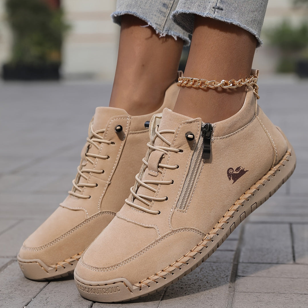 Mila — Komfortable &amp; Stützende Sneakers mit Reißverschluss