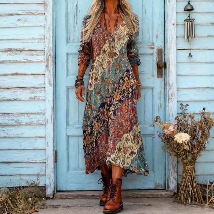 Eliana | Bohemian Flowing Maxi Dress