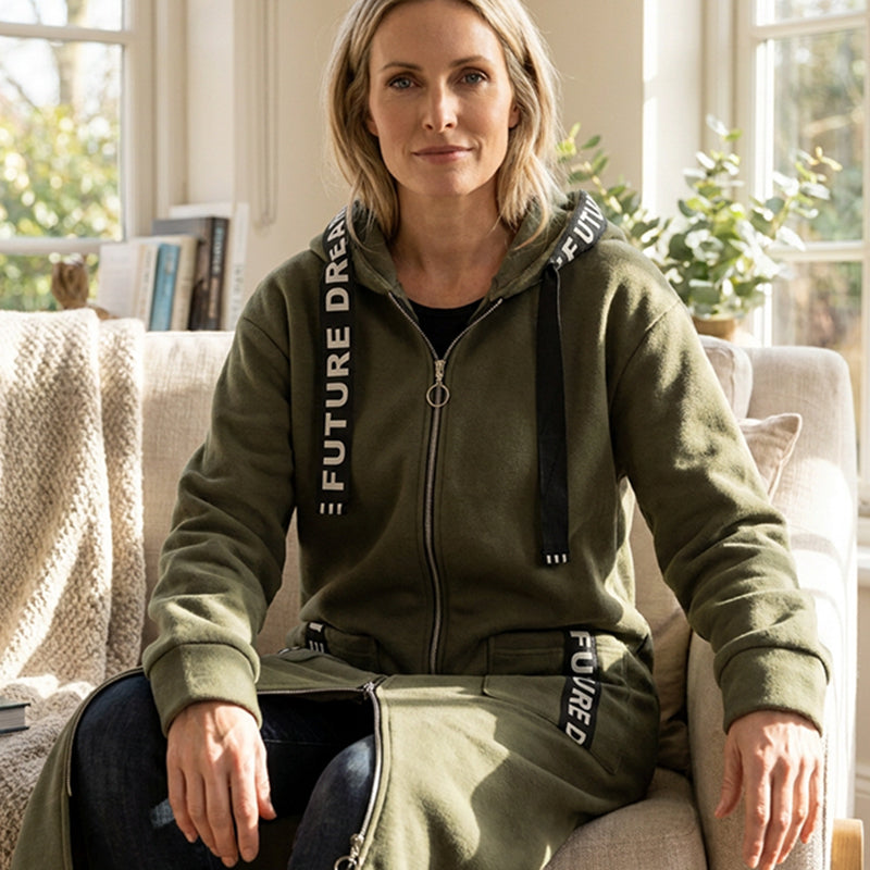 Carla | Oversized Hooded Sweatshirt Coat