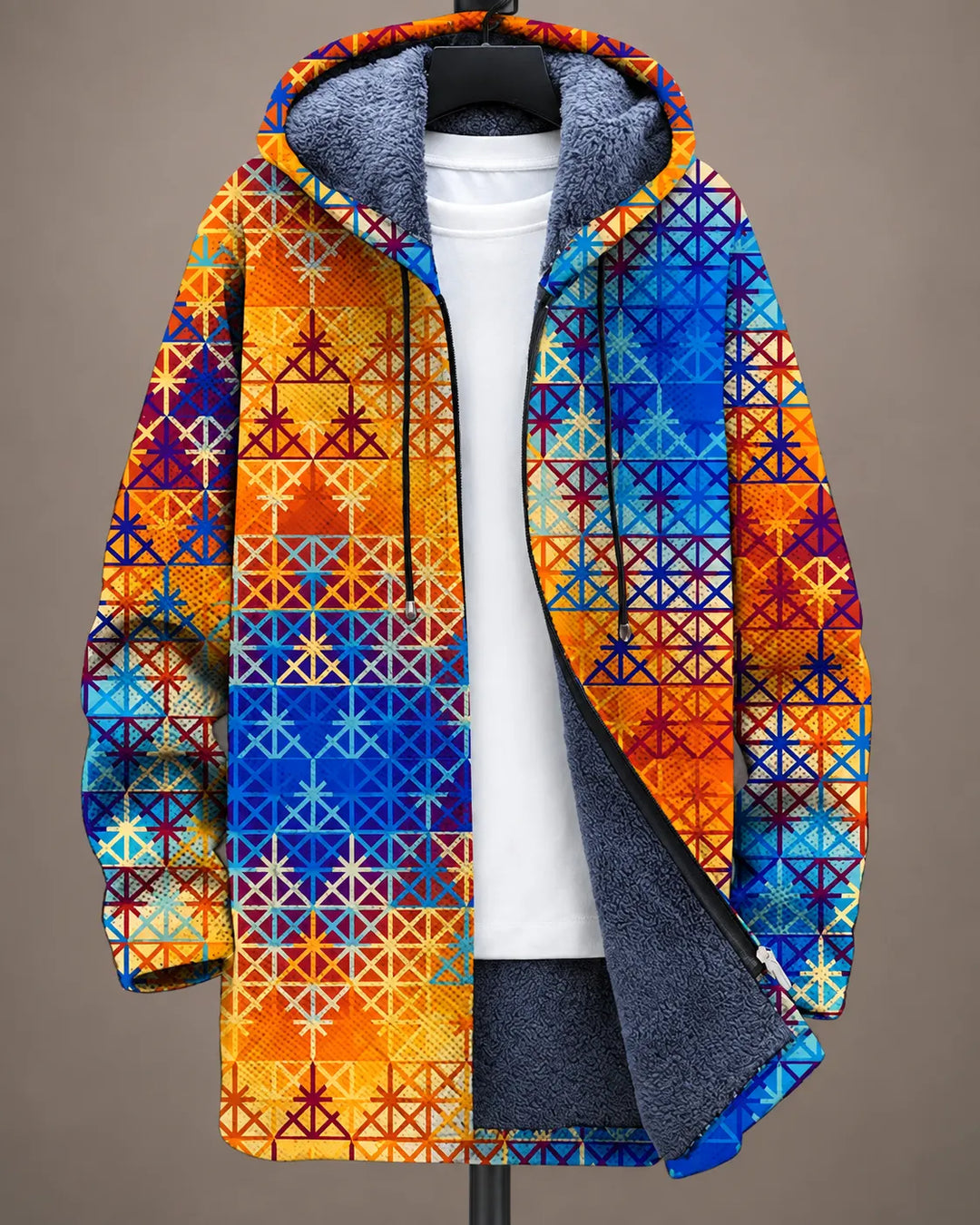 Camilla | Rainbow Check Hooded Jacket
