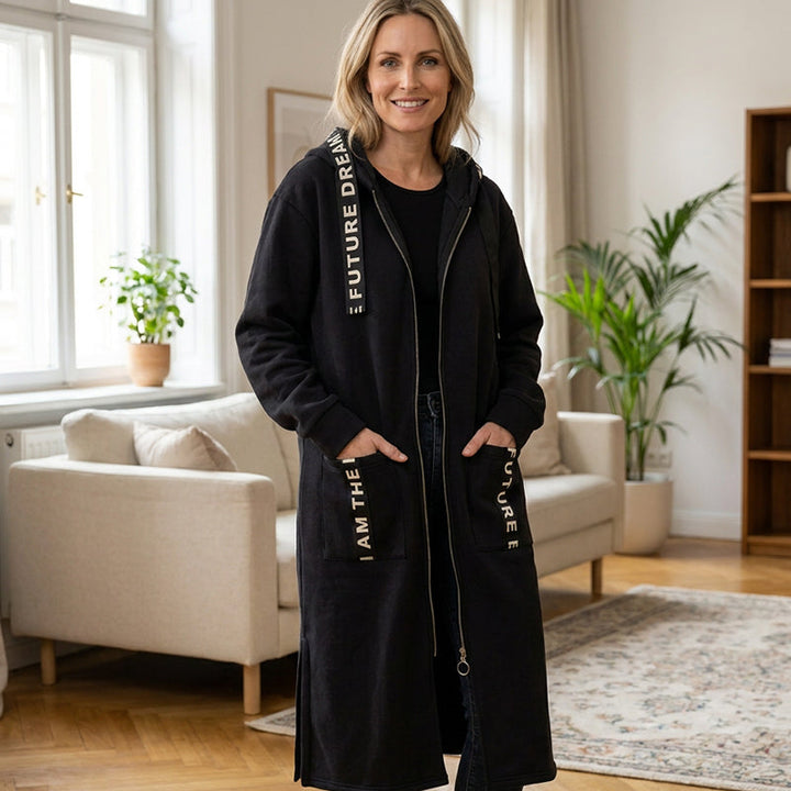 Carla | Oversized Hooded Sweatshirt Coat