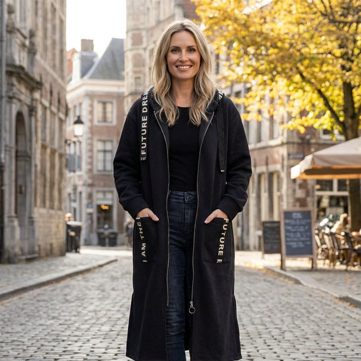 Carla | Oversized Hooded Sweatshirt Coat
