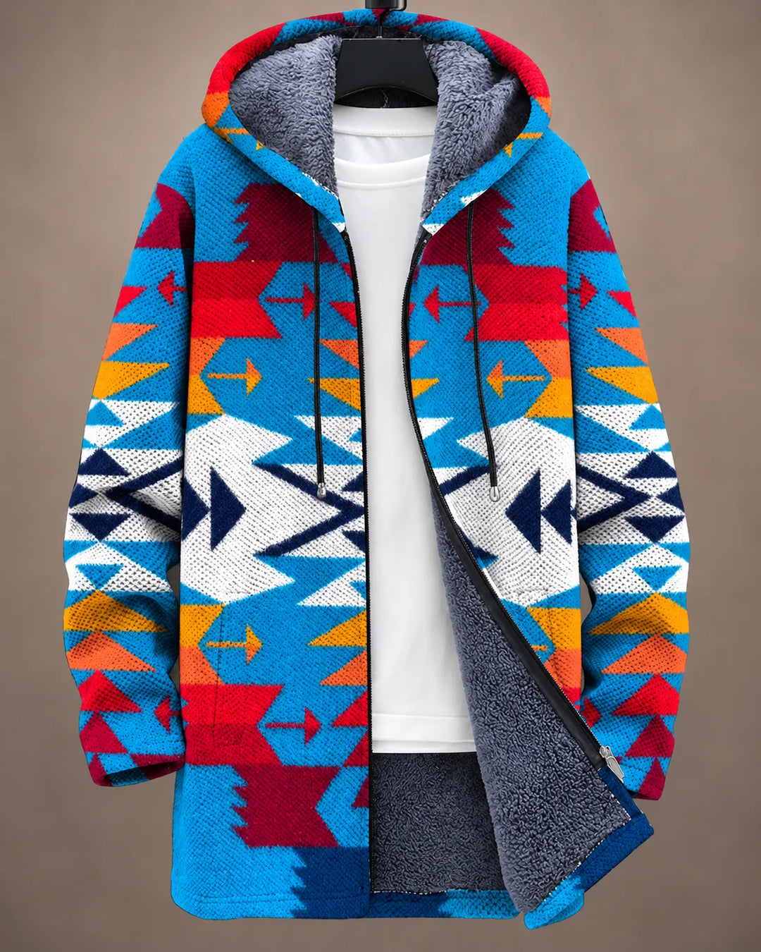 Celeste | Botanical Print Hooded Jacket