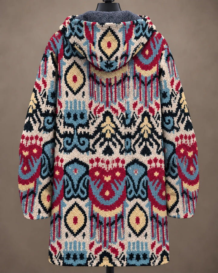 Isadora | Mosaic Print Hooded Jacket
