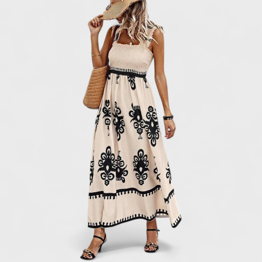 Nereza | Handmade Dress with Handcrafted Embroidery