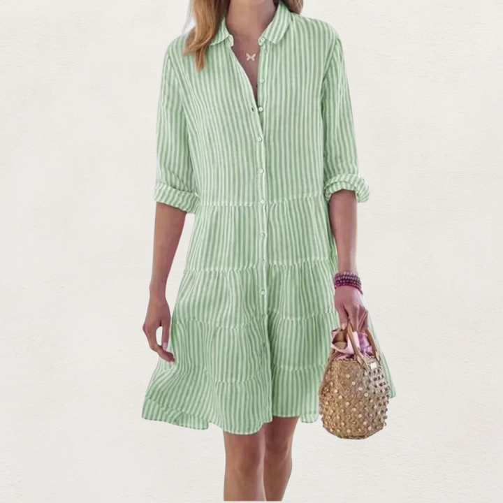 Lydia™ Flattering Button Dress