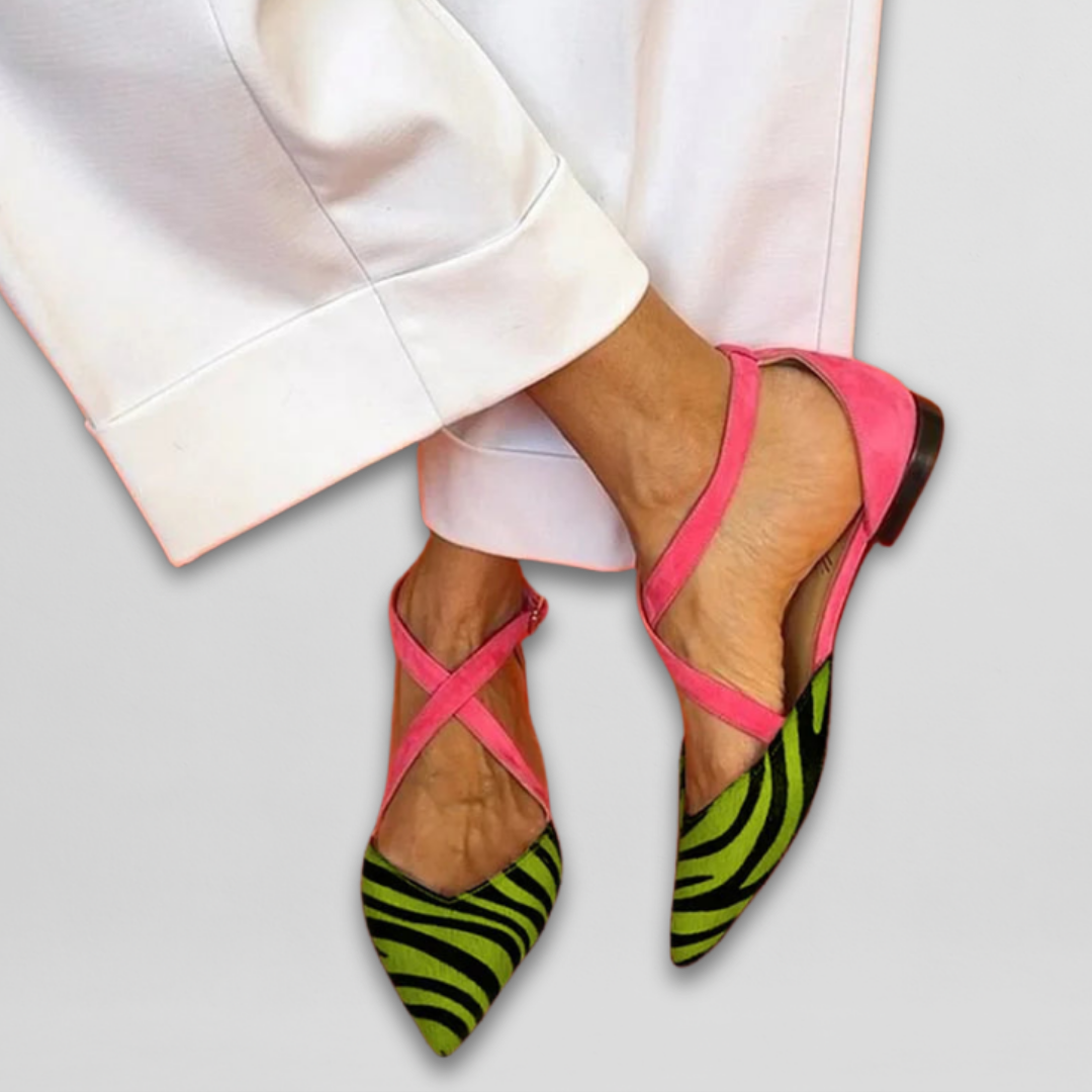 Fern - Ballet Flats with Straps.