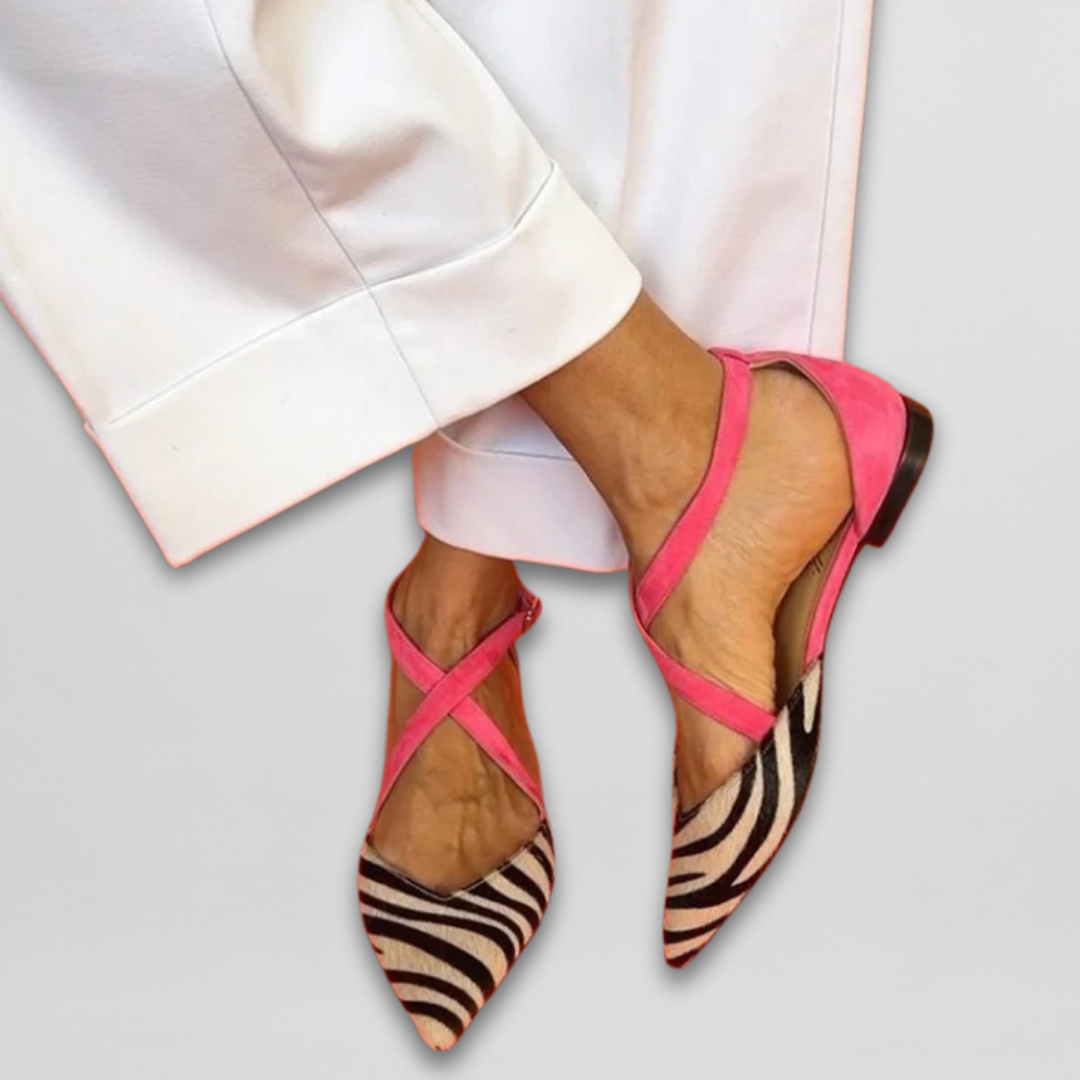 Fern - Ballet Flats with Straps.