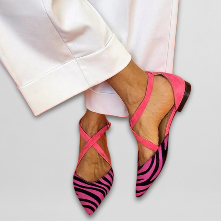 Fern - Ballet Flats with Straps.