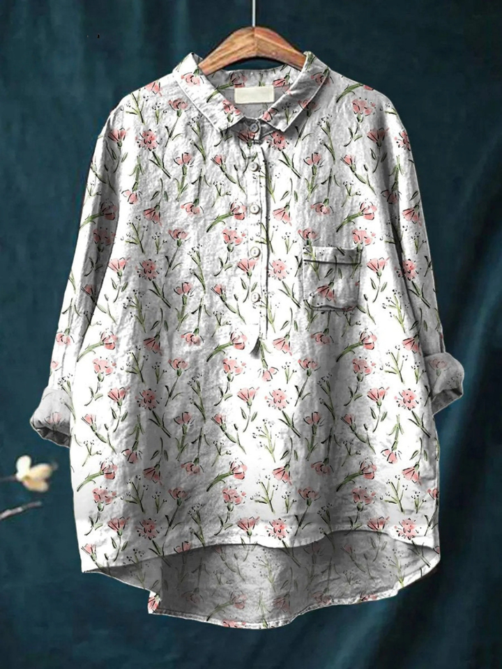 Hadley | Pink Spring Floral Repeat Pattern Printed Women&