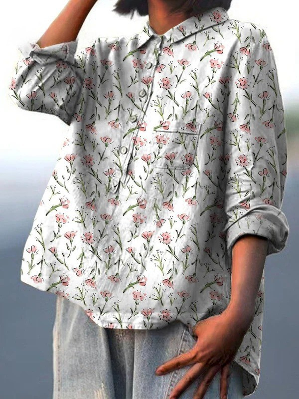 Hadley | Pink Spring Floral Repeat Pattern Printed Women&
