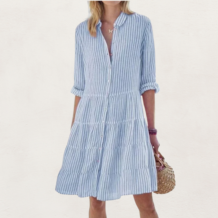 Lydia™ Flattering Button Dress