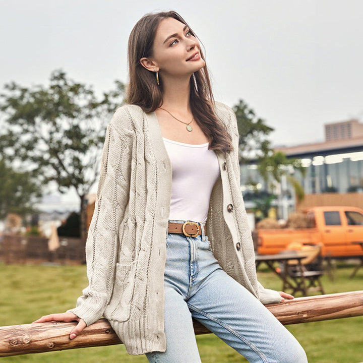 Kyle | Women’s Autumn Midi Knit Sweater