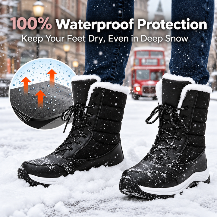 Apple | Waterproof Plush-Lined Mid-Calf Snow Boots