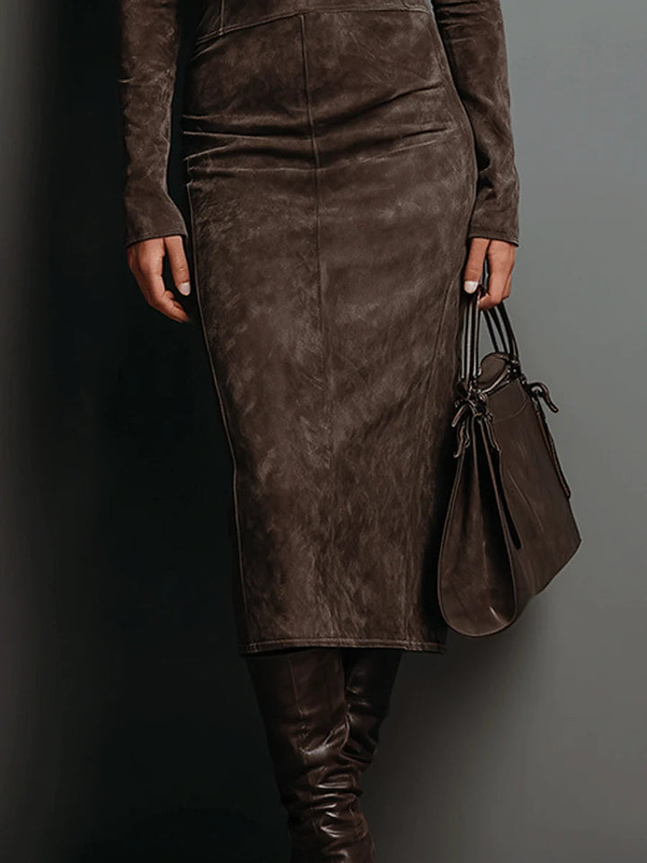 Lorraine | Long-Sleeve Midi Dress