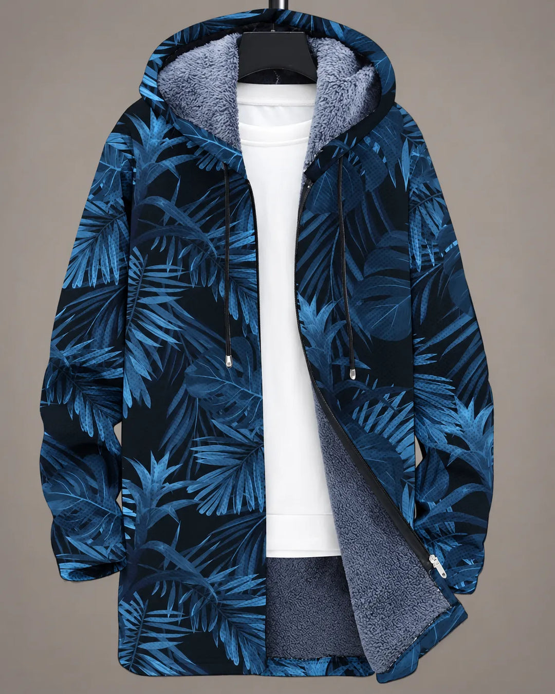 Talia | Geometric Print Hooded Jacket