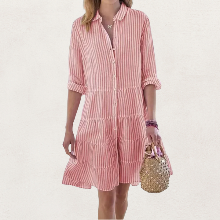Lydia™ Flattering Button Dress