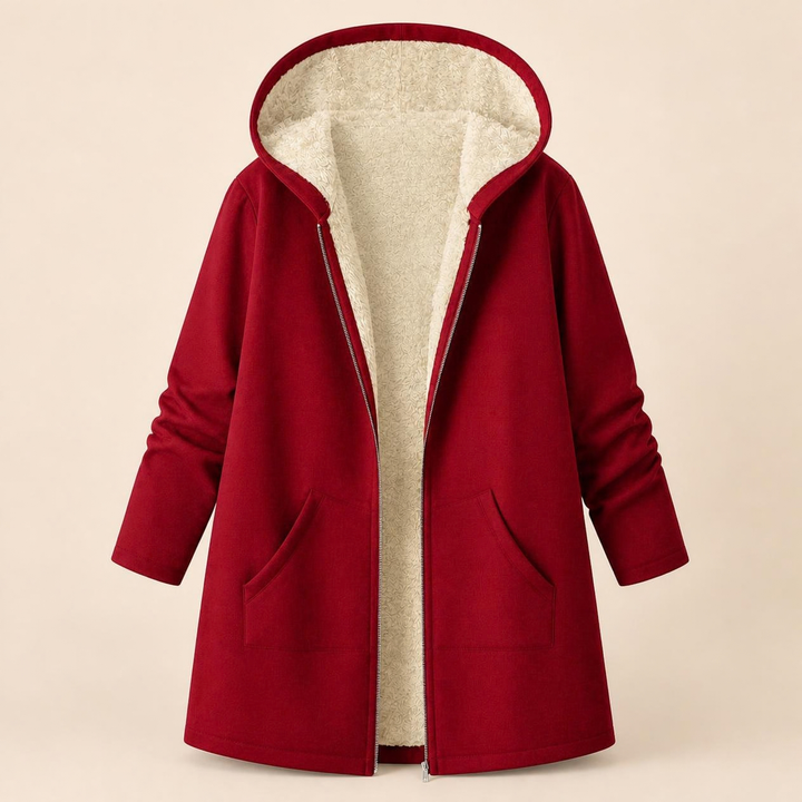Odessa | Cozy Fleece-Lined Hooded Coat