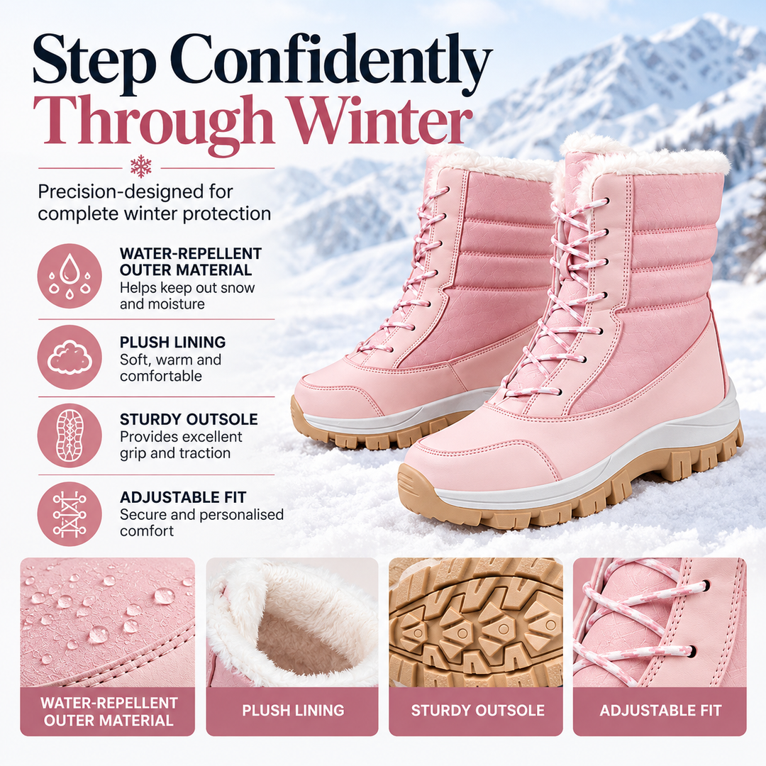Apple | Waterproof Plush-Lined Mid-Calf Snow Boots