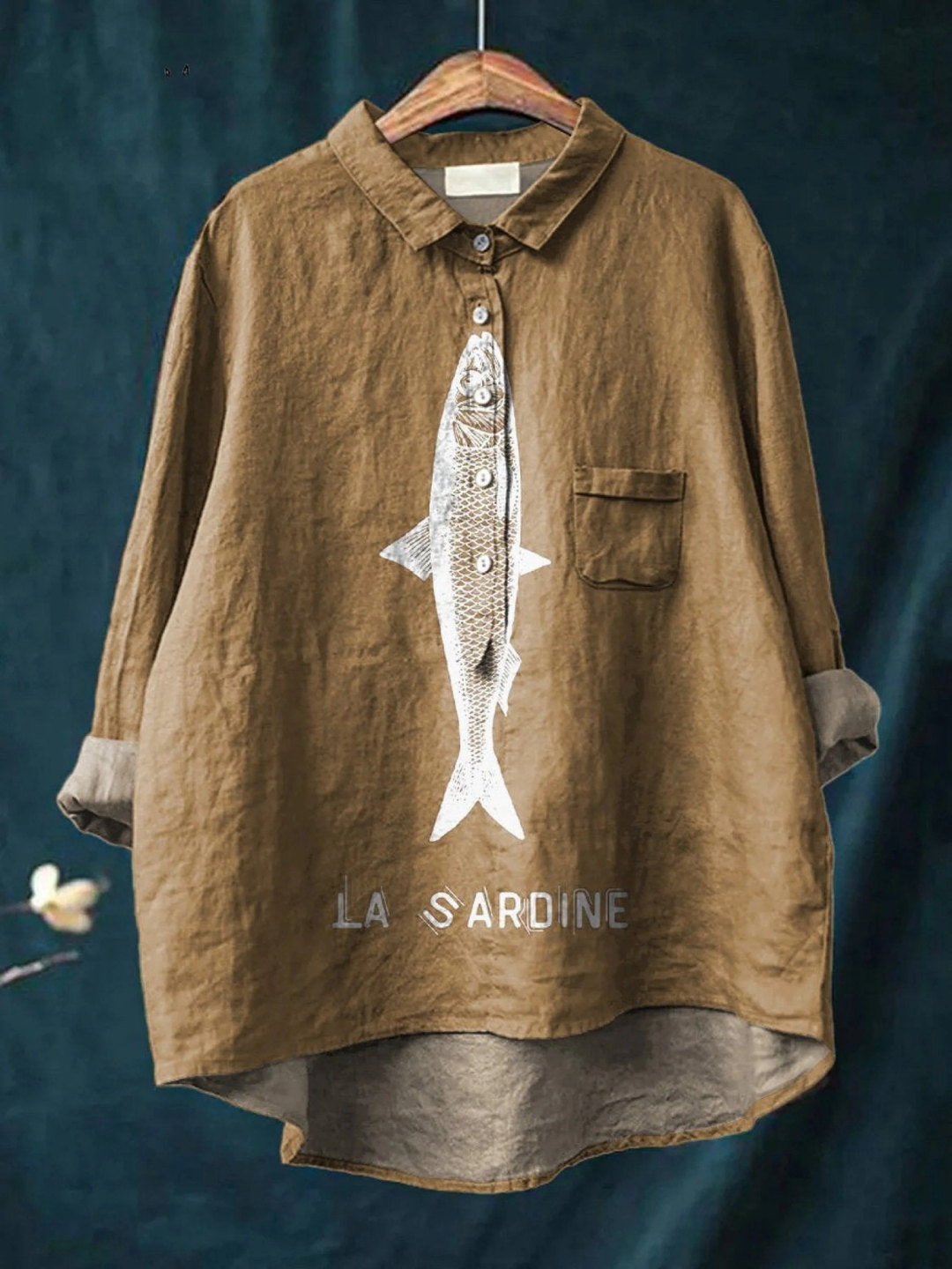 Faye | Sardine Fish Graphic Printed Women&