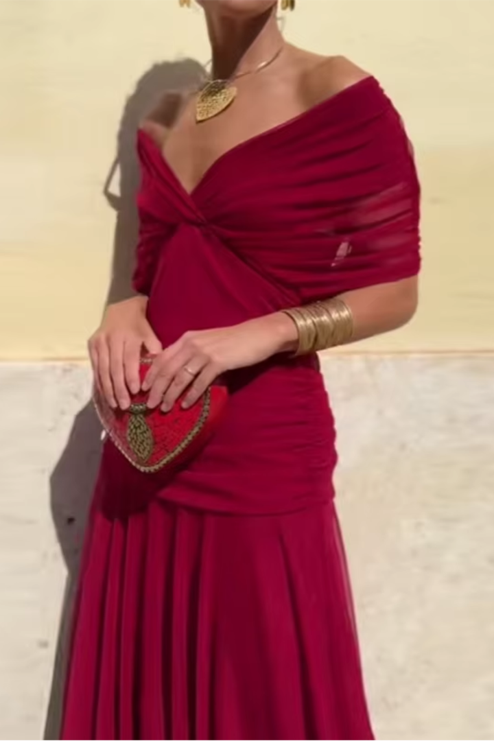 Lorenza™ | Elegant Maxi Dress with V-Neck