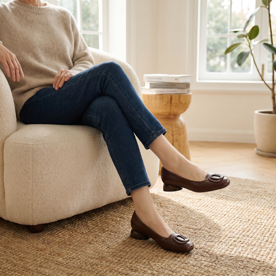 Sophia | Elegant leather Flats for Women
