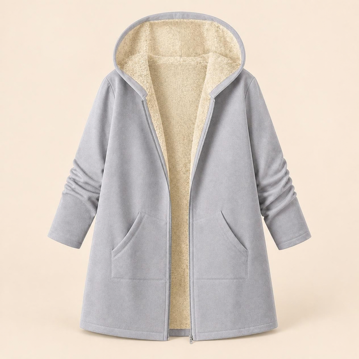 Odessa | Cozy Fleece-Lined Hooded Coat