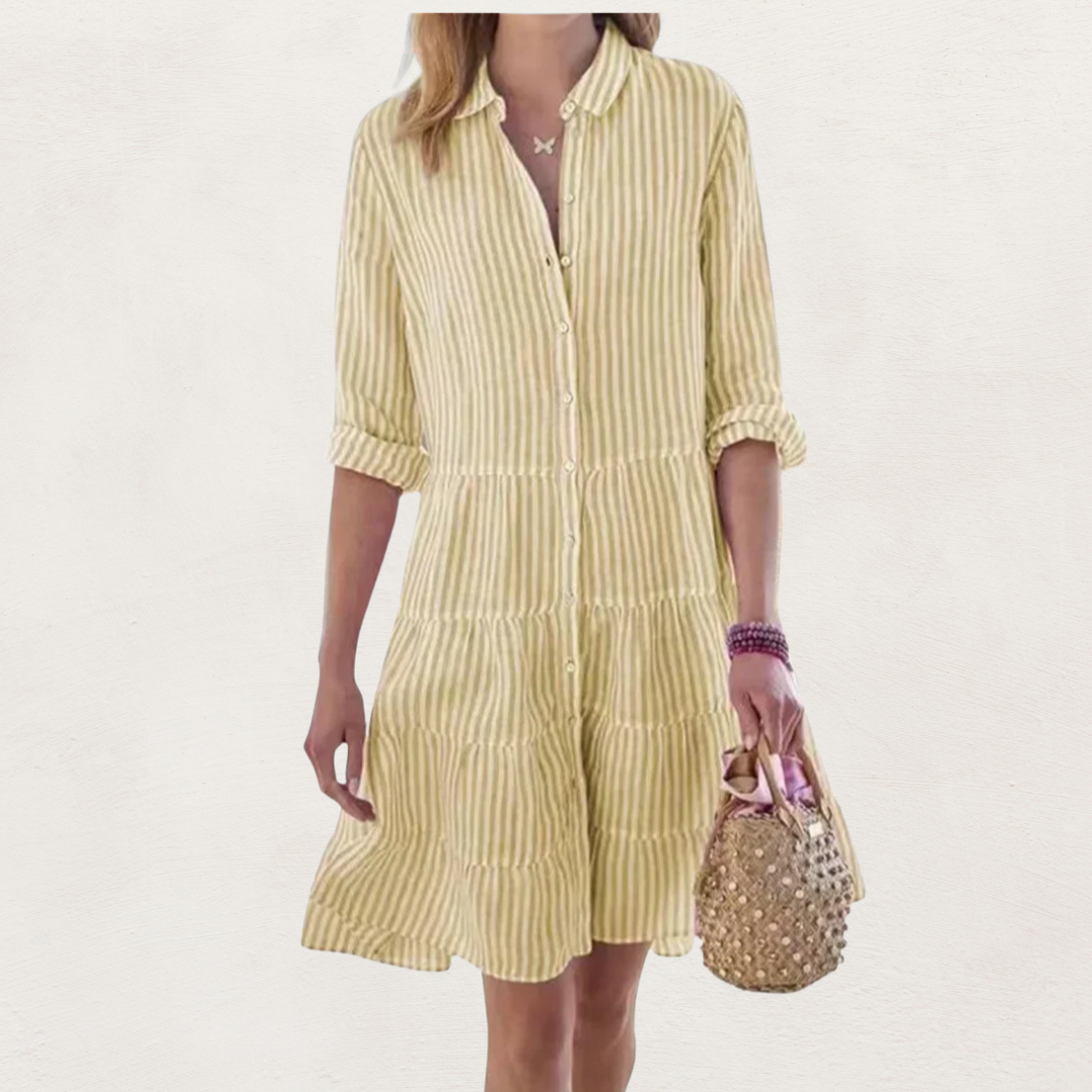 Lydia™ Flattering Button Dress