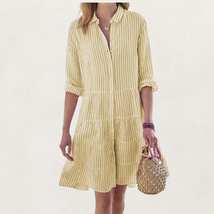Lydia™ Flattering Button Dress