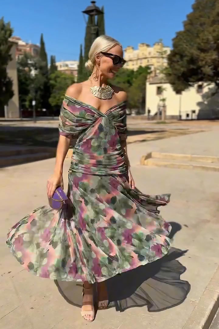 Lorenza™ | Elegant Maxi Dress with V-Neck