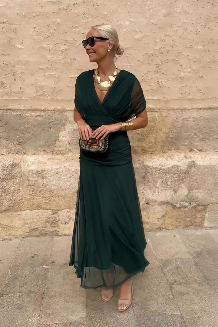 Lorenza™ | Elegant Maxi Dress with V-Neck