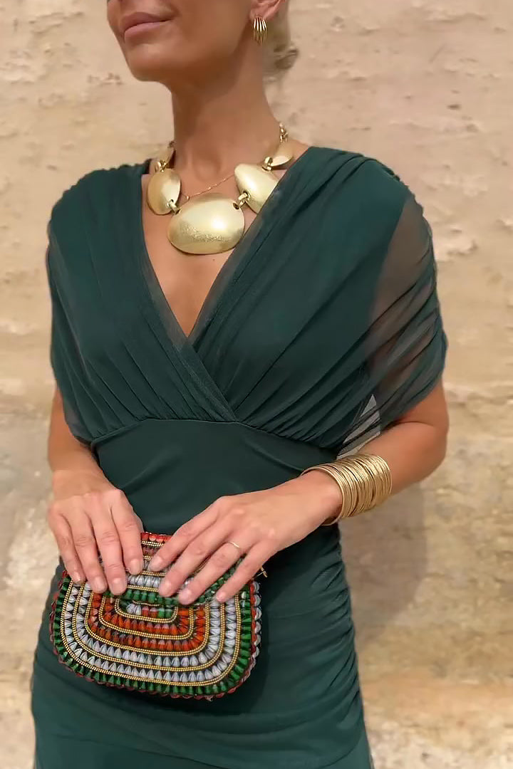 Lorenza™ | Elegant Maxi Dress with V-Neck