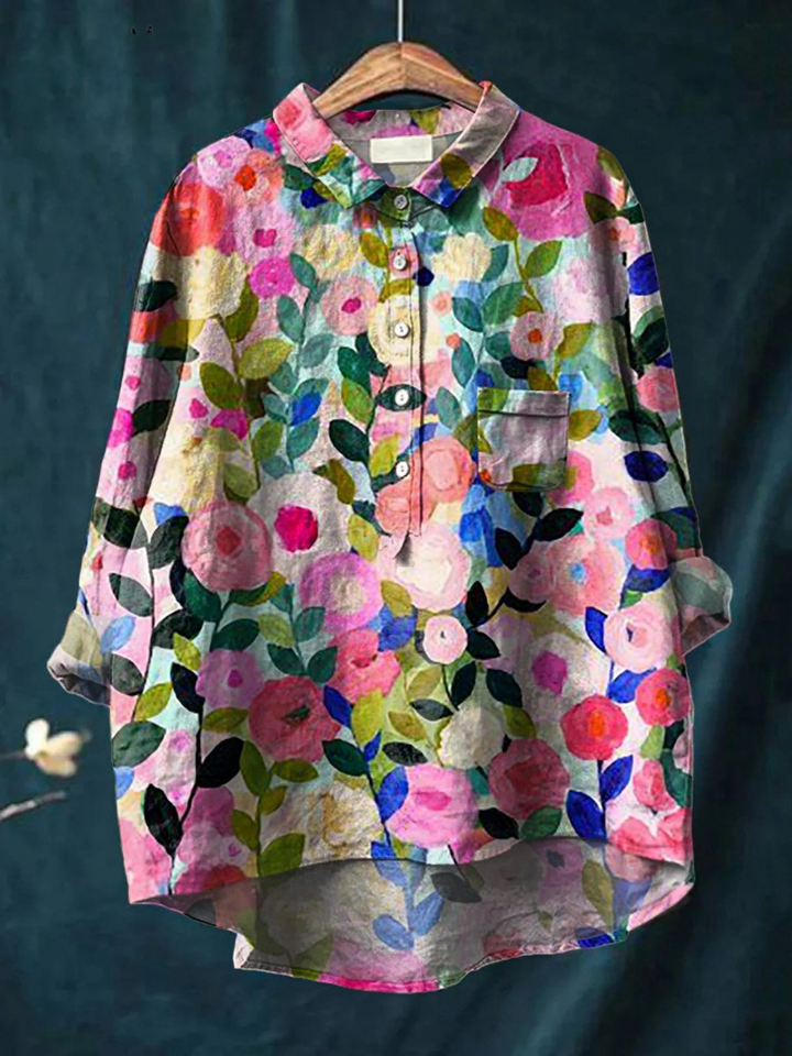 Delia | Colorful Spring Floral Garden Printed Women&