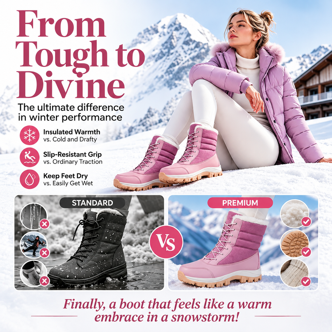 Apple | Waterproof Plush-Lined Mid-Calf Snow Boots