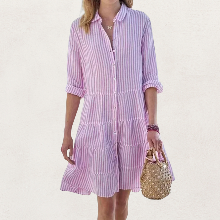 Lydia™ Flattering Button Dress