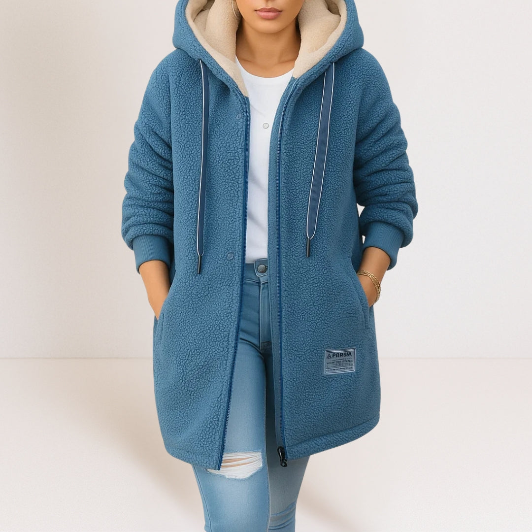 Phoebe Cozy Fleece Jacket - Blue