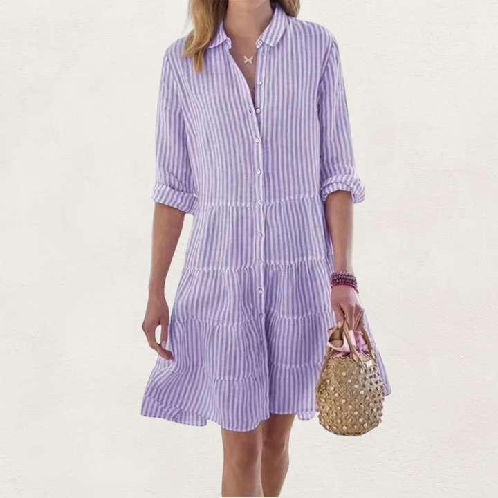 Lydia™ Flattering Button Dress