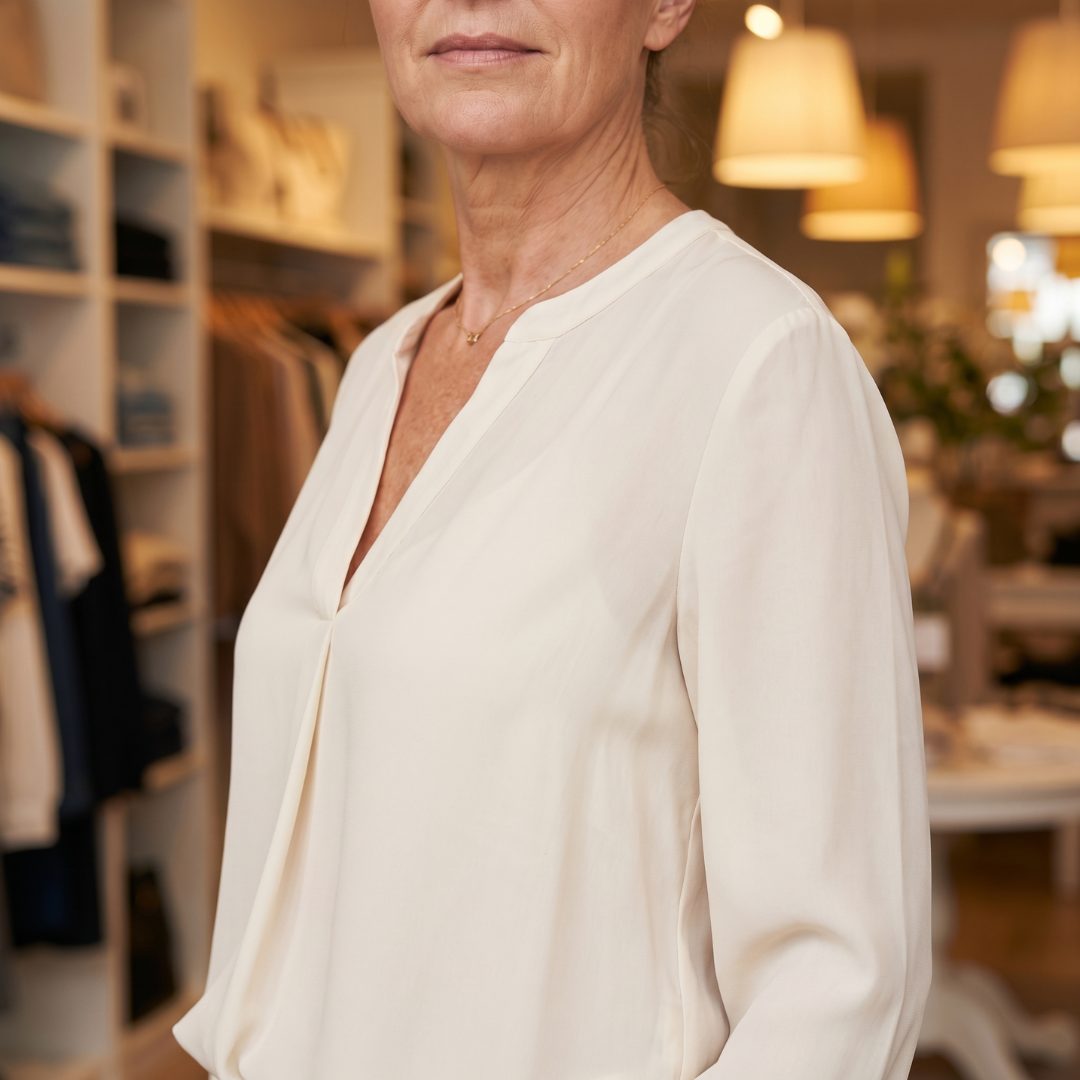 Beatrix | Soft and Elegant V-Neck Shirt
