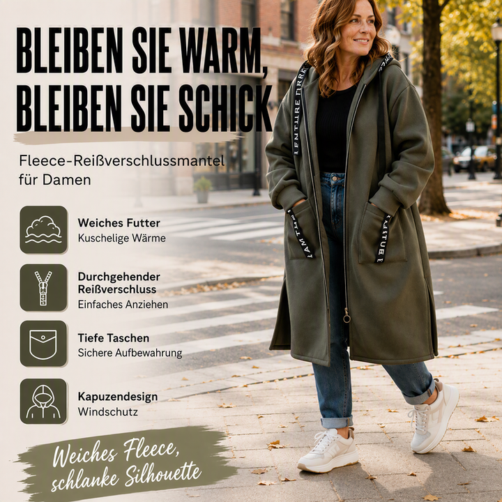 Carla | Oversized Hooded Sweatshirt Coat