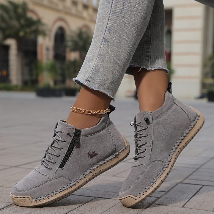 Mila — Komfortable &amp; Stützende Sneakers mit Reißverschluss