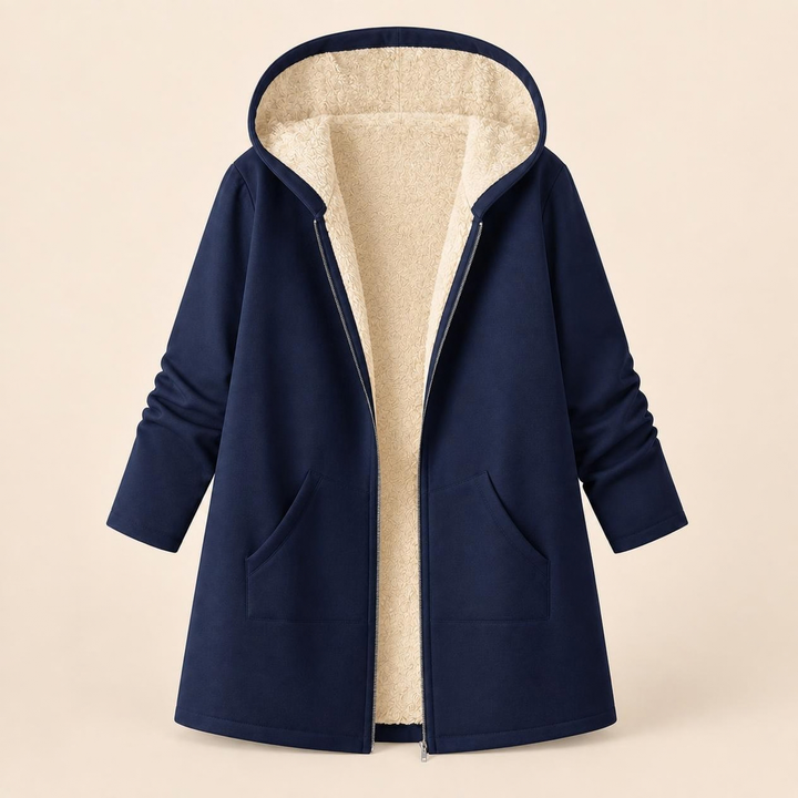 Odessa | Cozy Fleece-Lined Hooded Coat
