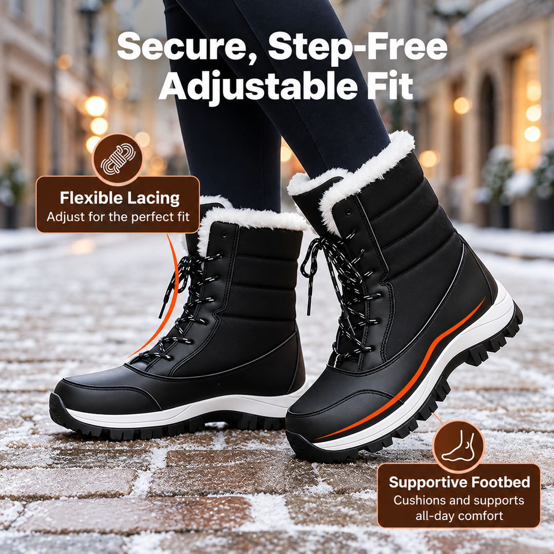 Apple | Waterproof Plush-Lined Mid-Calf Snow Boots