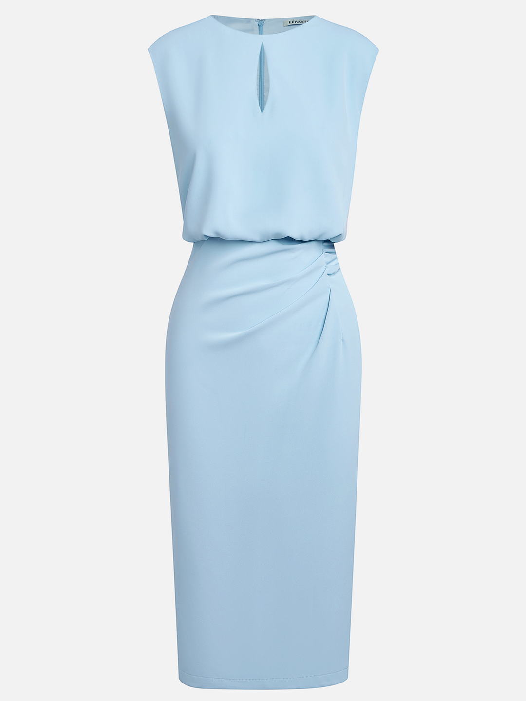 Valentina™ | Midi dress with side draping and sophisticated charm